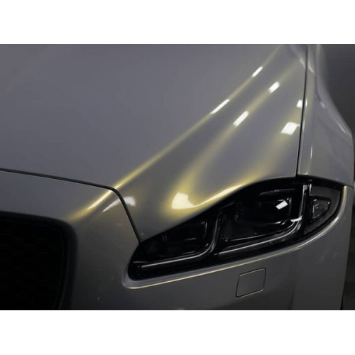 Pearl White Gloss Gold Car Wrap