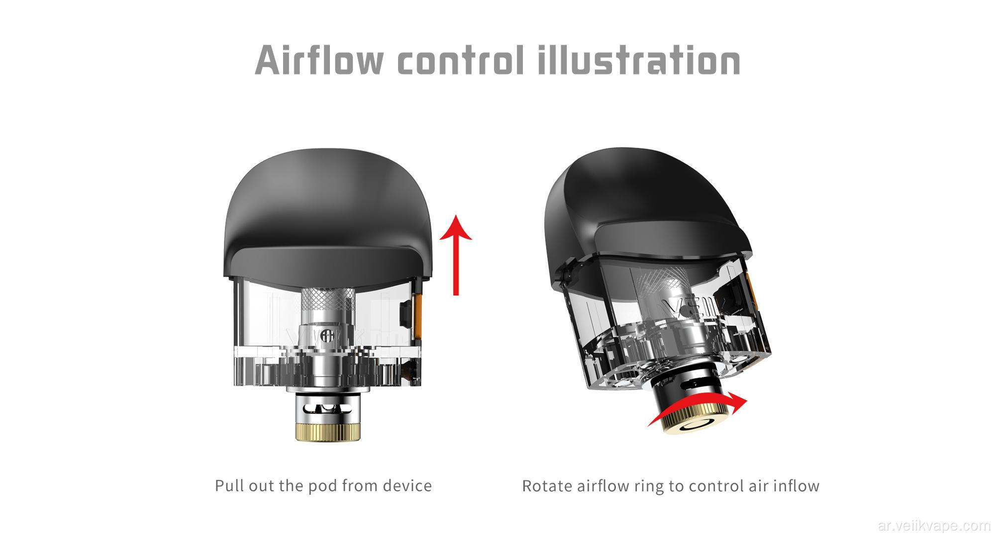 السيجارة الإلكترونية مع Airo pro pod vaper