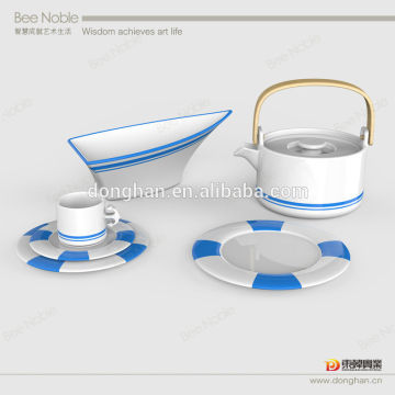 high quality marble tea set for afternoon tea