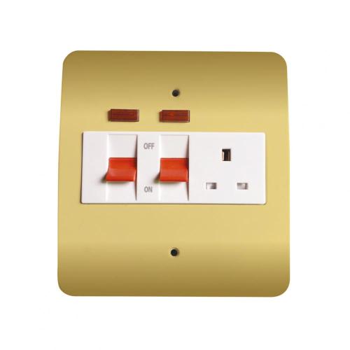 45A Kitchen Cooker Switch With 13A Socket