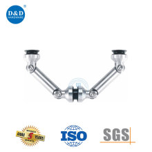 Stainless Steel Door Glass to Wall Fitting Connectors