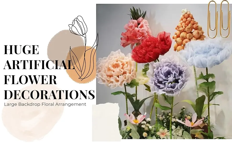 Enchanting Pink Peony Floral Decoration with Light for Events
