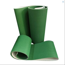 Korrugerad bälte Korrugerad kartong Green PVC lutande