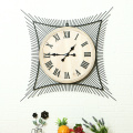 Wooden and Metal Modern Design Luxury Wall Clock