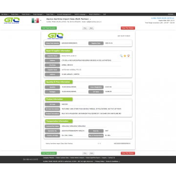 Mexico Import Custom Data of Flame Retardant