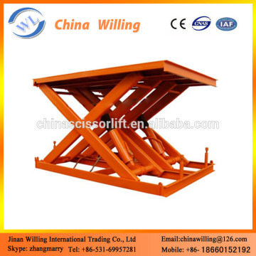 Hydraulic Car Lift CE approved stationary scissor lift for sale WLG0.9-0.12