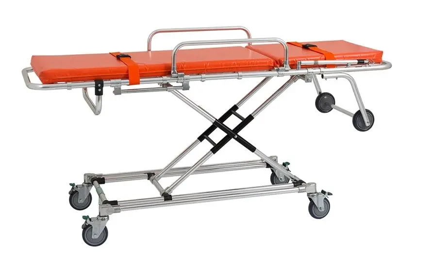 Cheap Chinese Manufactutor Adjustable Foldable Aluminum Ambulance Stretcher