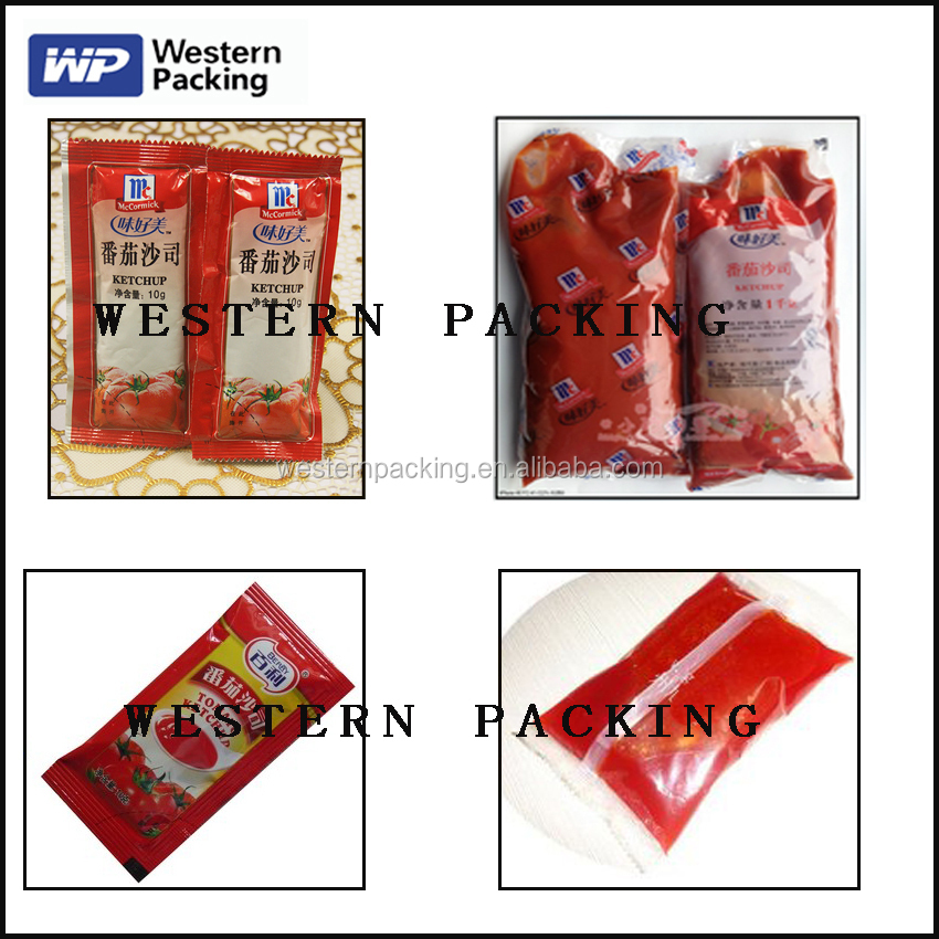 Tomato ketchup sachet packing machine, tomato ketchup pouch packaging machine