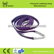 1T Polyester flat webbing sling (eyes sling) eye eye sling