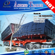 3 axle hydraulic front tipping rear dump double trailer-dumper lorry series
