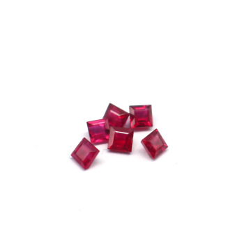 Wholesale High Quality Natural Ruby Square Shape Cut