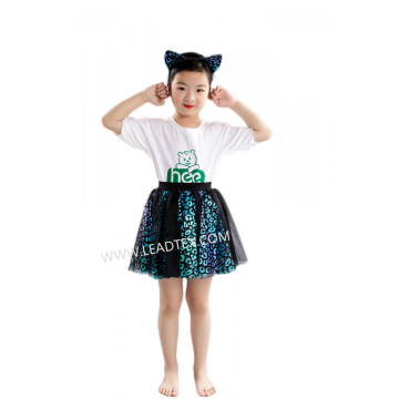 Girls Party Tutu set with leopard printing