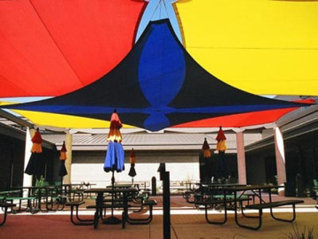 triangle sun sail shade red sun shade sail