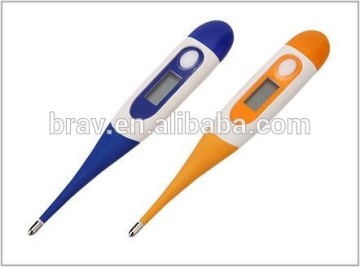 Soft flexi tip thermometer