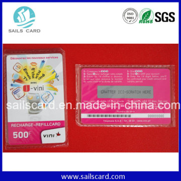 PVC Plastic Scratch Card, Pin Number Scratch Card