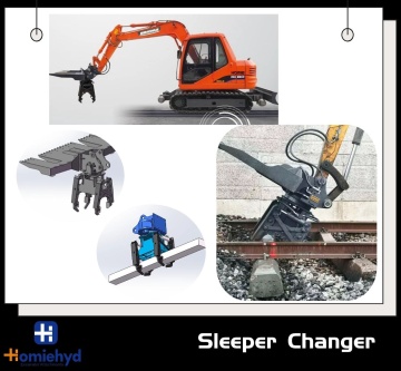 Sleeper Grapple for Railway Maintenance Sleeper Handling