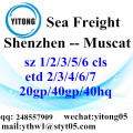 Agente di trasporto spedizione Shenzhen mare a Muscat