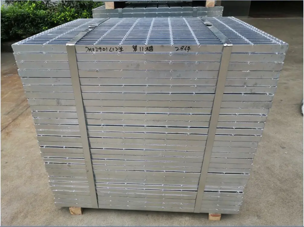 Jimu Shaped Steel Grating Panels Hot DIP Galvanized Forgebar Grating Plain or Serrated