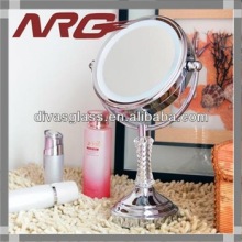 Silver Framed Mirror Cosmetic