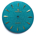 Custom Glitter watch dial in Lozenge index