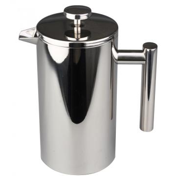 French Press Double-Wall Stainless Steel Mirror Finish (1L)