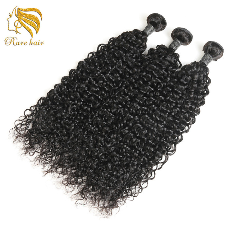 Wedding Party 100 Percent Human Hair Weave Bundles With Frontals, 10A Brazilian Bohemian Curls Hair Extensions