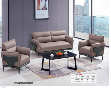 Modern office furniture leather reception sofa