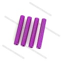 M2 knurled round standoffs aluminium pelbagai warna