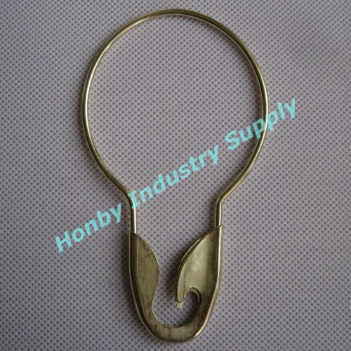 Plated Gold Colour 125mm King Size Steel Pear Safety Pin