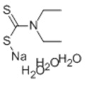 Carbamodithioic acid,N,N-diethyl-, sodium salt, hydrate (1:1:3) CAS 20624-25-3
