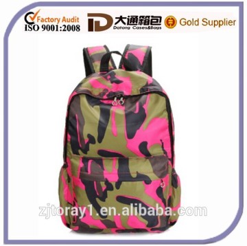 2015 New Fashion Women High Quality Casual Polyester Camouflage Backpack