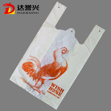 T Shirt  Handle Bag with White for Shopping