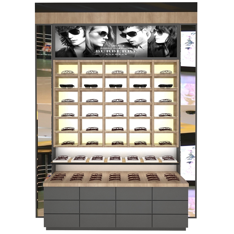 Simple Optical Store Design Display Showcase Eyeglasses Cabinet For Shop Decoration