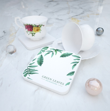 Water absorbent diatomite coaster cup holder