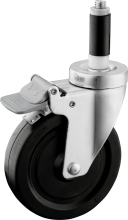 Medium Duty Expanding Stem Rubber Casters