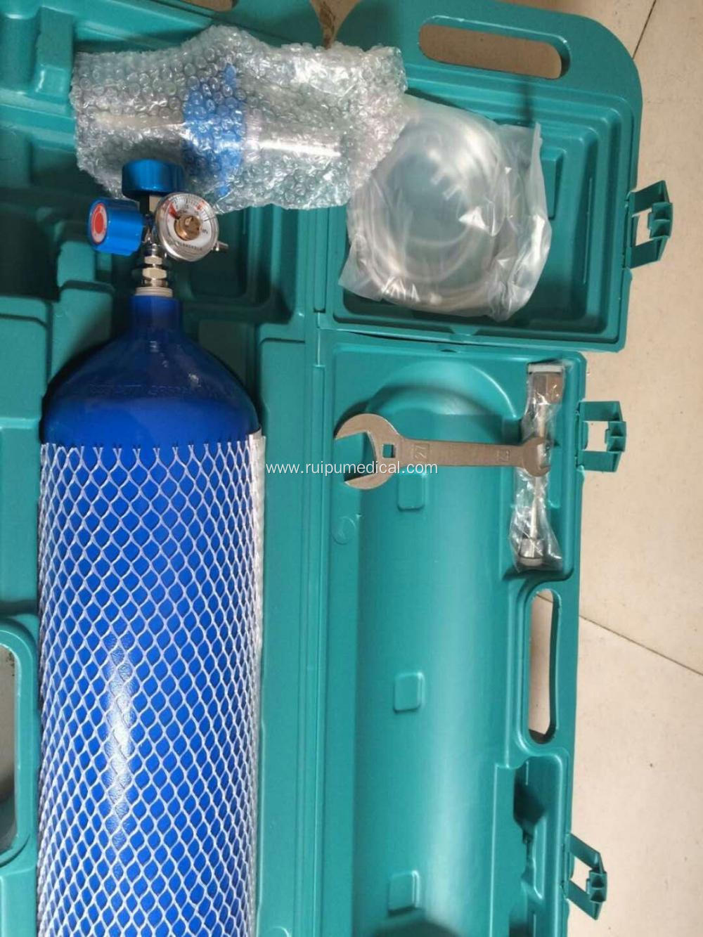 Hospital Portable 4L Medical Oxygen Cylinder Set