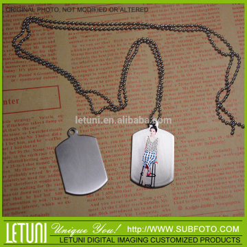 Sublimation pendant necklaces