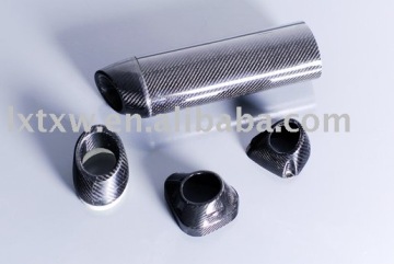 oval carbon fiber exhaust cover