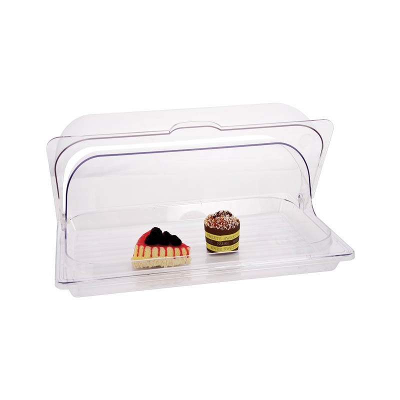 Buffet Display Dome Cover Plastic Dome Rectangular Food Cover 35x50cm Dome Roll to Top Cover