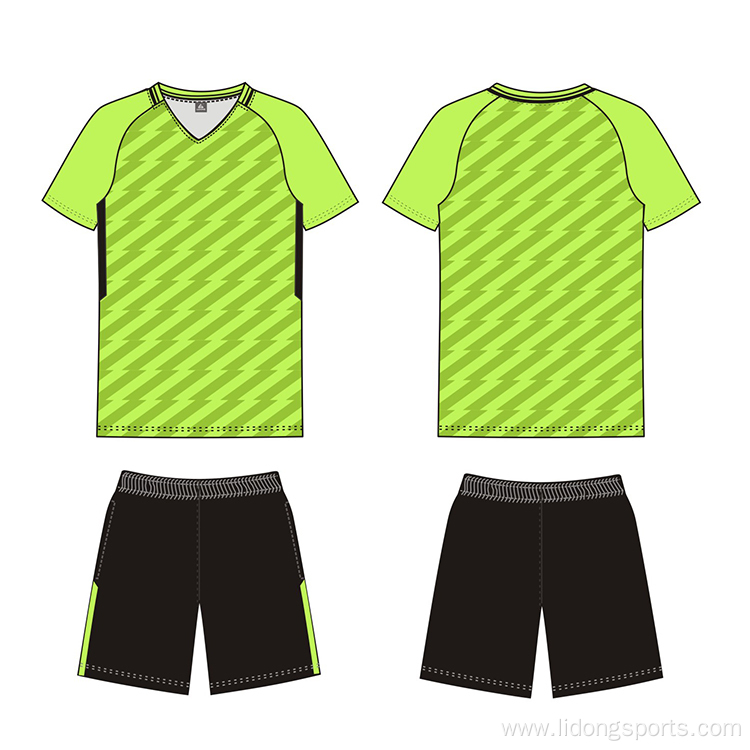 Custom Made Polyester Football Team Uniforms Set