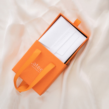 Custom Logo Luxury Jewelry Box with Sliding Drawer and Microfiber Pouch