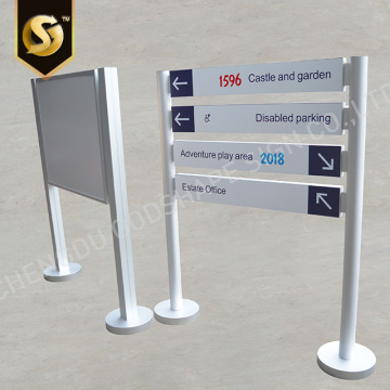 Wayfinding Pylon Signage Placas de publicidade personalizadas para postes