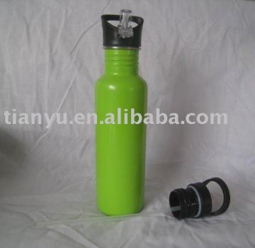 stainless steel outdoor water bottle with nozzle cap