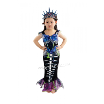 Mermaid skeleton girls costumes