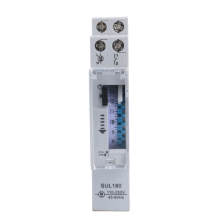 17.5mm Width Din Rail Mechanical Timer Switch with 96 Cycle Daily On/Off Function, Adjustable 15-Minute Time Set Range for 110V and 220V Applications