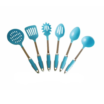 Blue Nylon Kitchenware 6pcs Kitchen Utensils Set