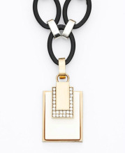 Gold Necklace Pendant Necklace with Diamond