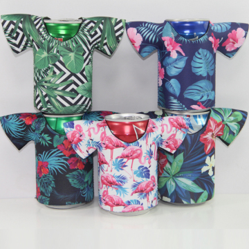 Personalized t-shirt neoprene can cooler for party