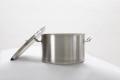 304 Stainless Steel Short Stockpot dengan tutup