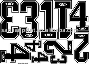 number Flock heat transfer paper